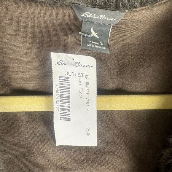 NWT Eddie Bauer Outlet Faux Fur Women's Small (S) Vest, Hook & Eye Closure, Cozy - Picture 4 of 10
